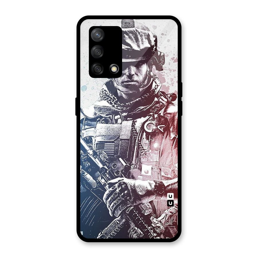 Saviour Glass Back Case for Oppo F19
