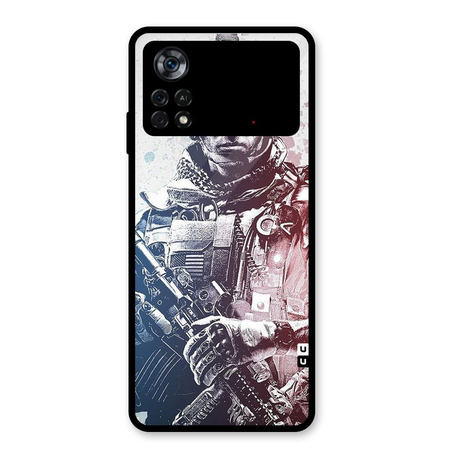 Saviour Glass Back Case for Poco X4 Pro 5G
