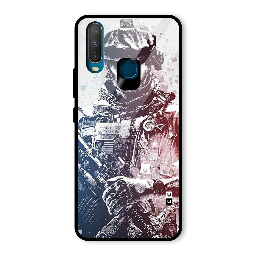 Saviour Glass Back Case for Vivo U10