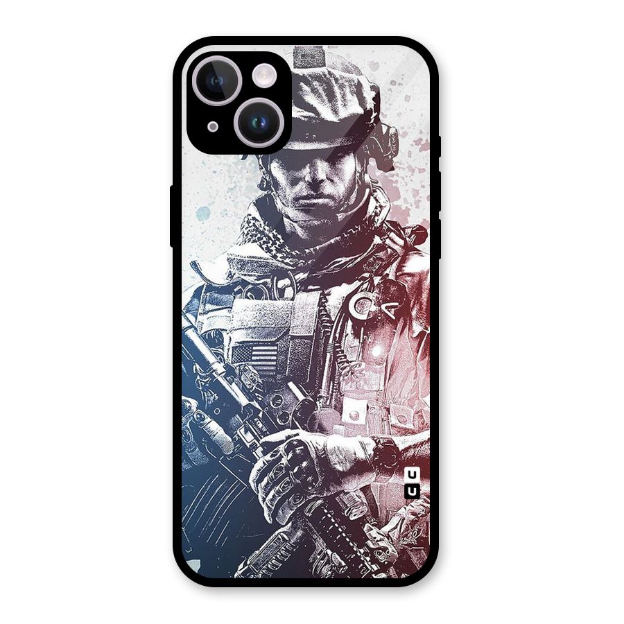 Saviour Glass Back Case for iPhone 14 Plus
