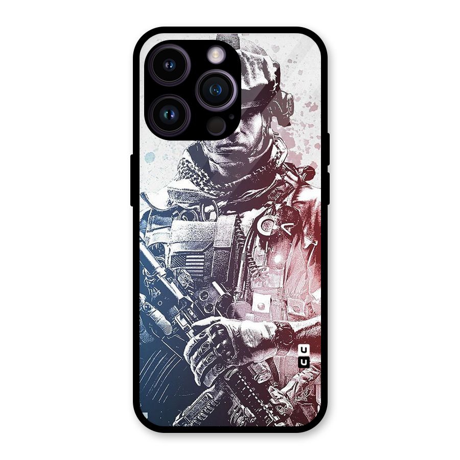 Saviour Glass Back Case for iPhone 14 Pro Max