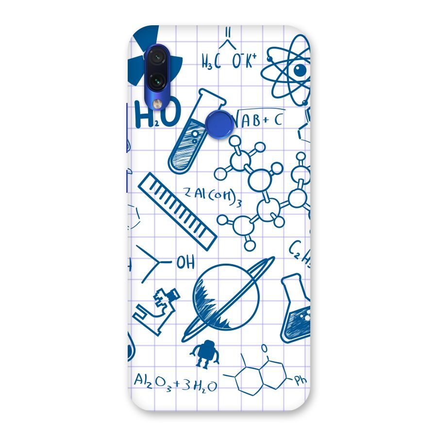 Science Notebook Back Case for Redmi Note 7