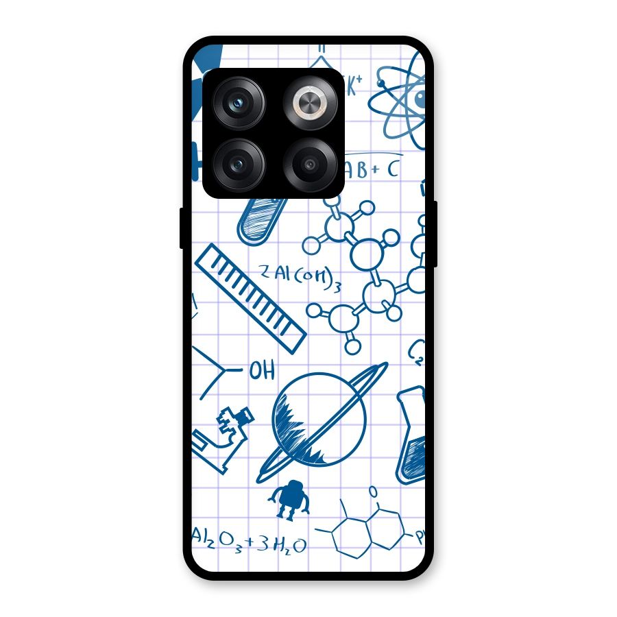 Science Notebook Glass Back Case for OnePlus 10T
