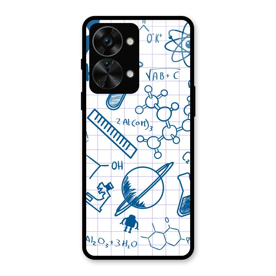 Science Notebook Glass Back Case for OnePlus Nord 2T