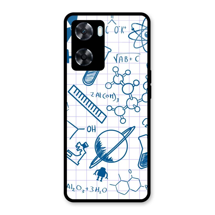 Science Notebook Glass Back Case for Oppo A77