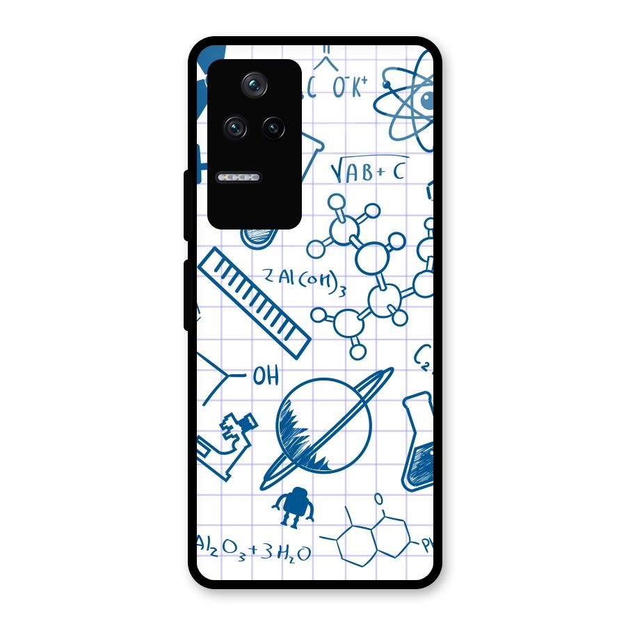 Science Notebook Glass Back Case for Poco F4 5G