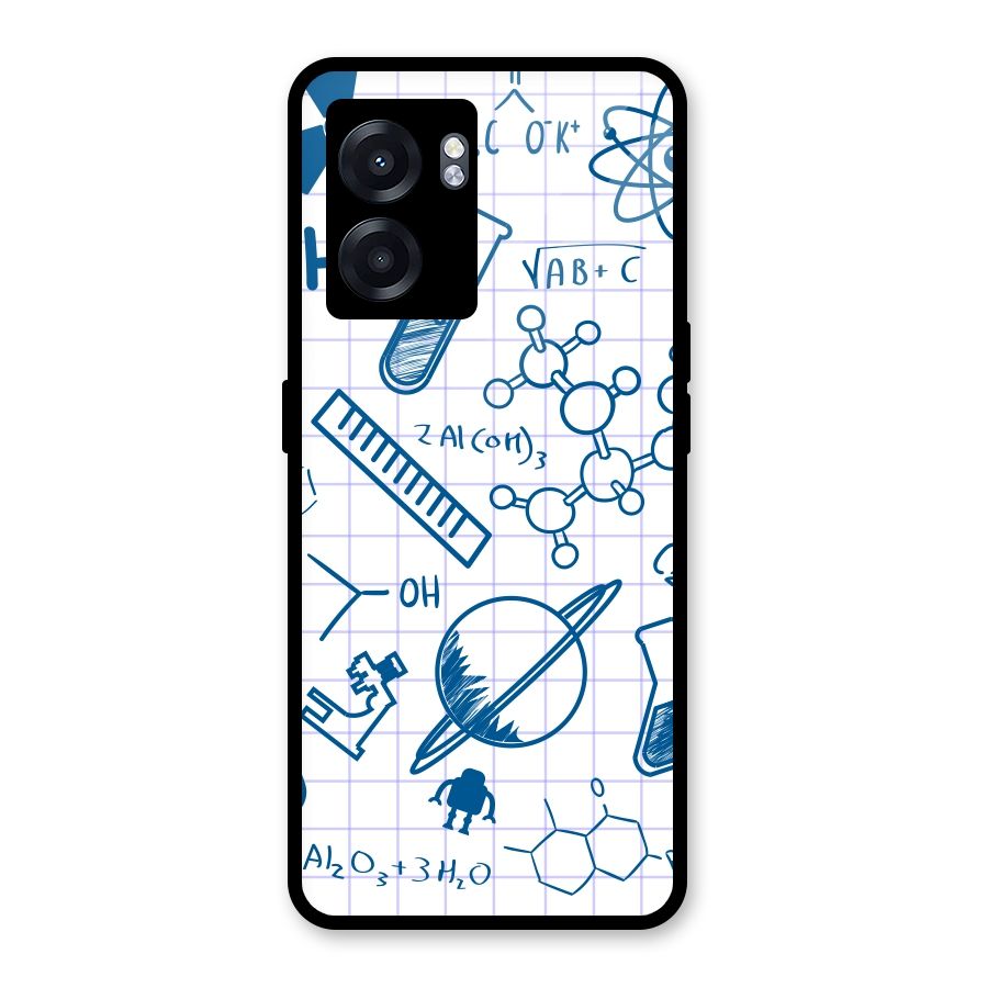 Science Notebook Glass Back Case for Realme Narzo 50 5G