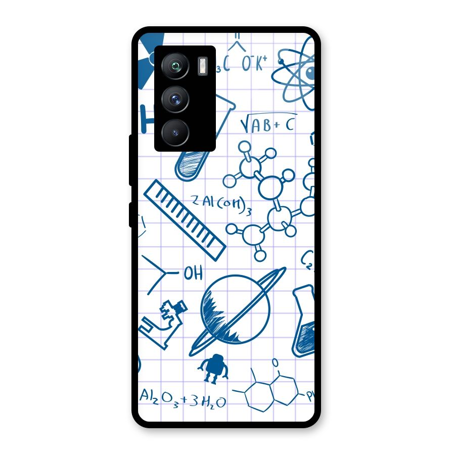 Science Notebook Glass Back Case for Vivo iQOO 9 SE