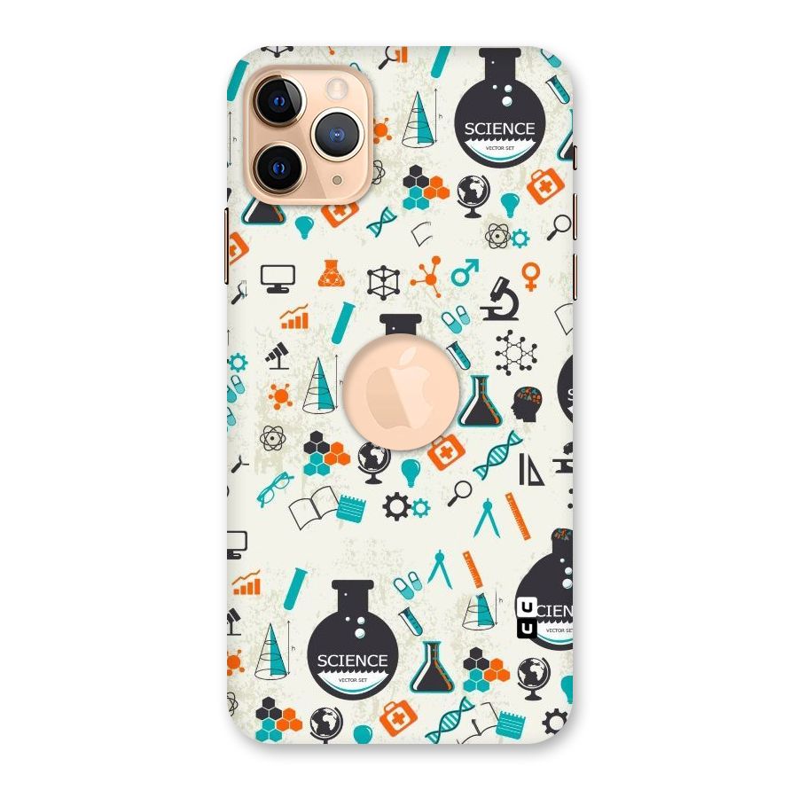 Science Side Back Case for iPhone 11 Pro Max Logo Cut