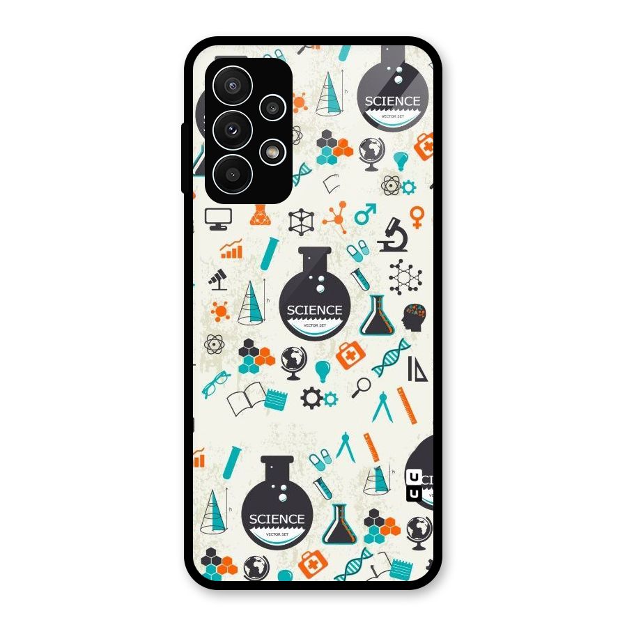 Science Side Glass Back Case for Galaxy A23