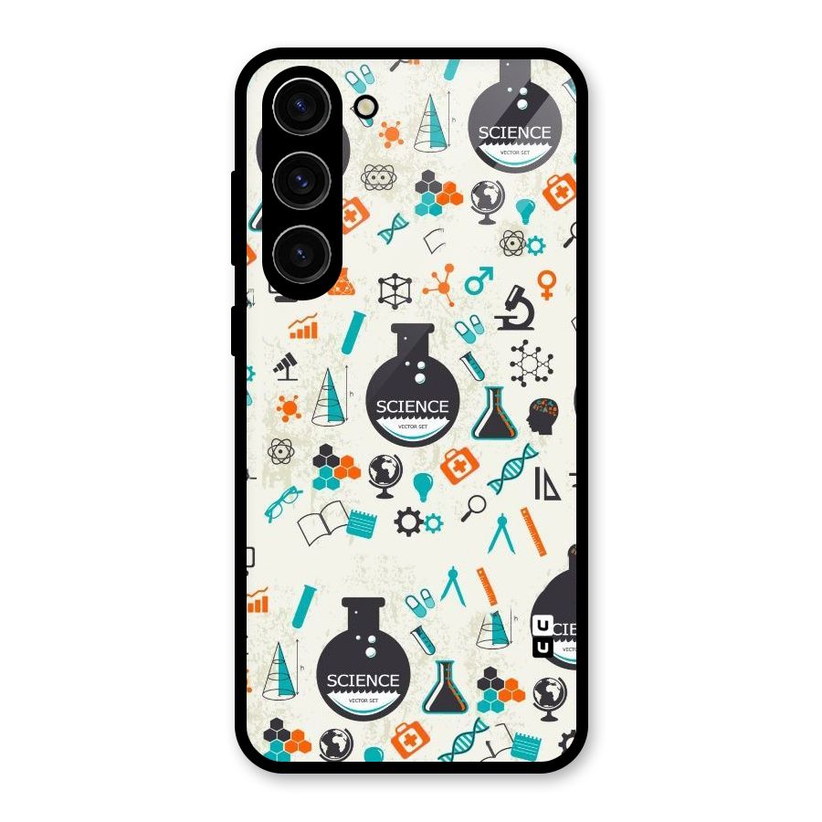 Science Side Glass Back Case for Galaxy S23 Plus