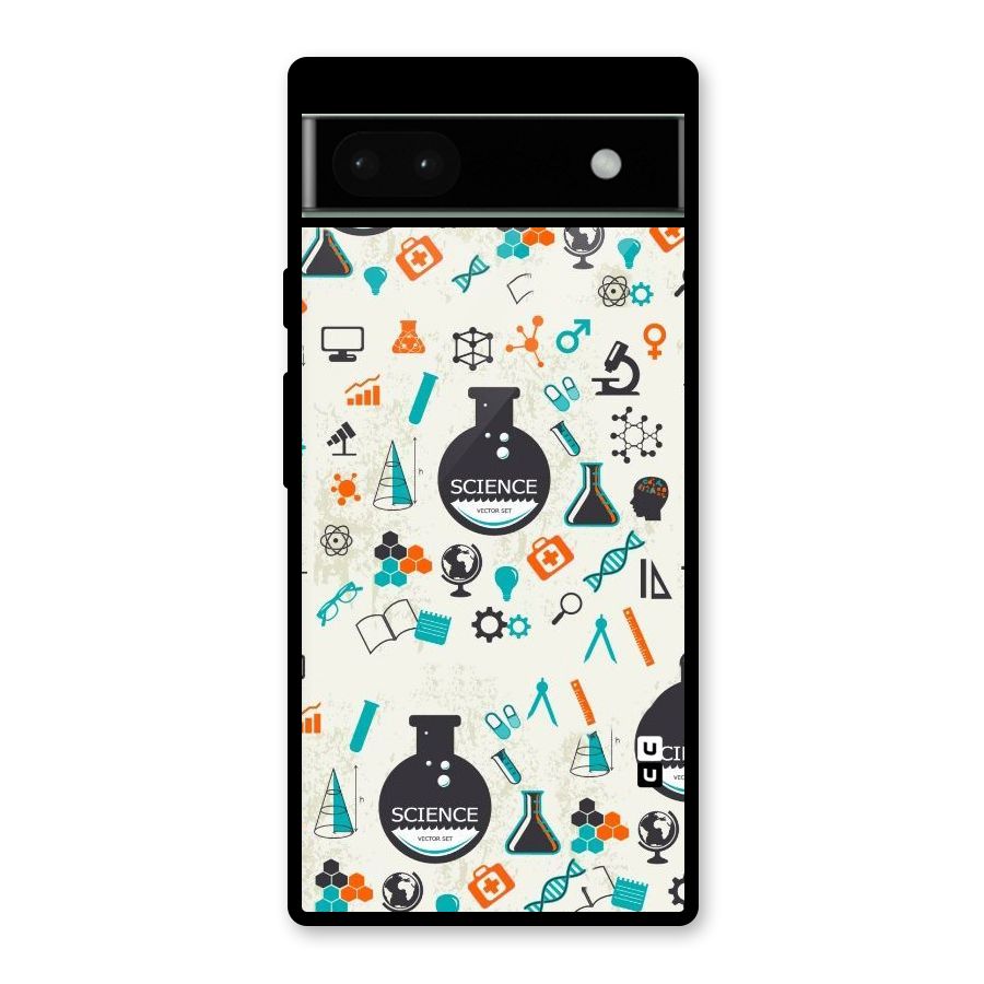 Science Side Glass Back Case for Google Pixel 6a