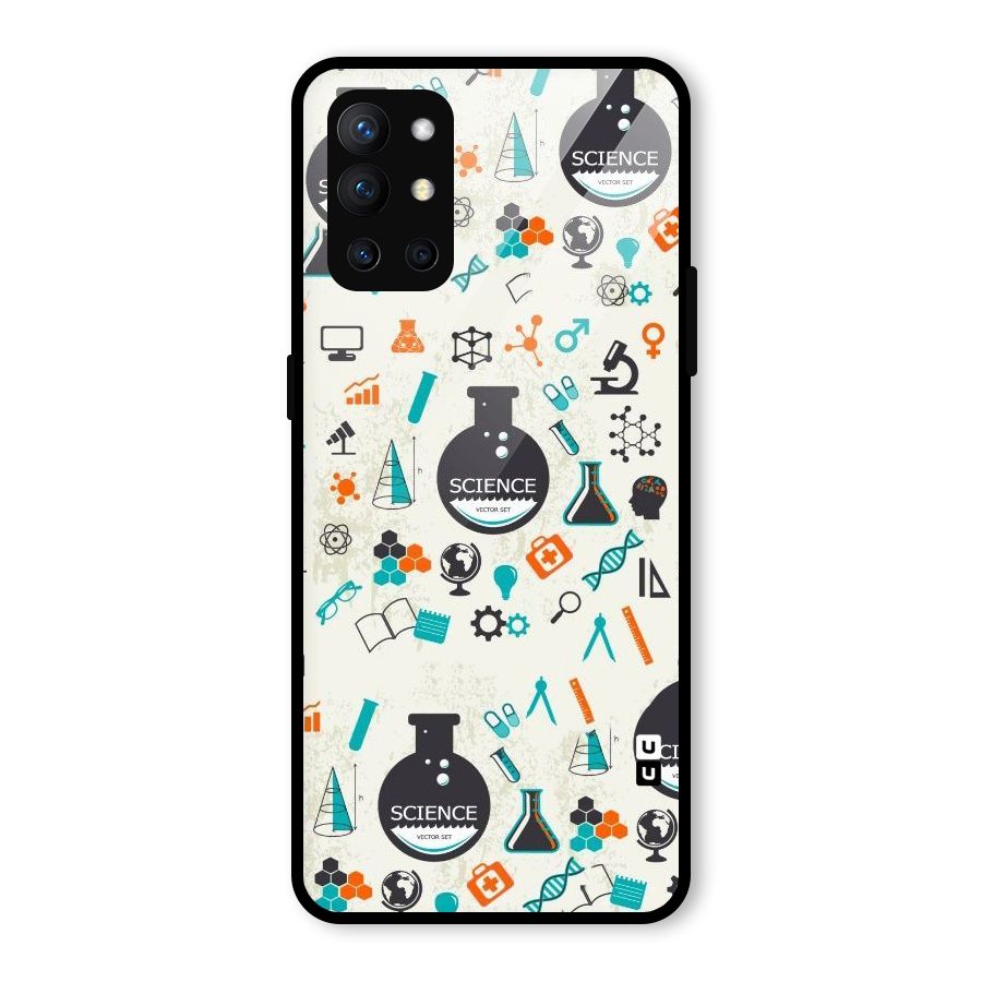 Science Side Glass Back Case for OnePlus 9R