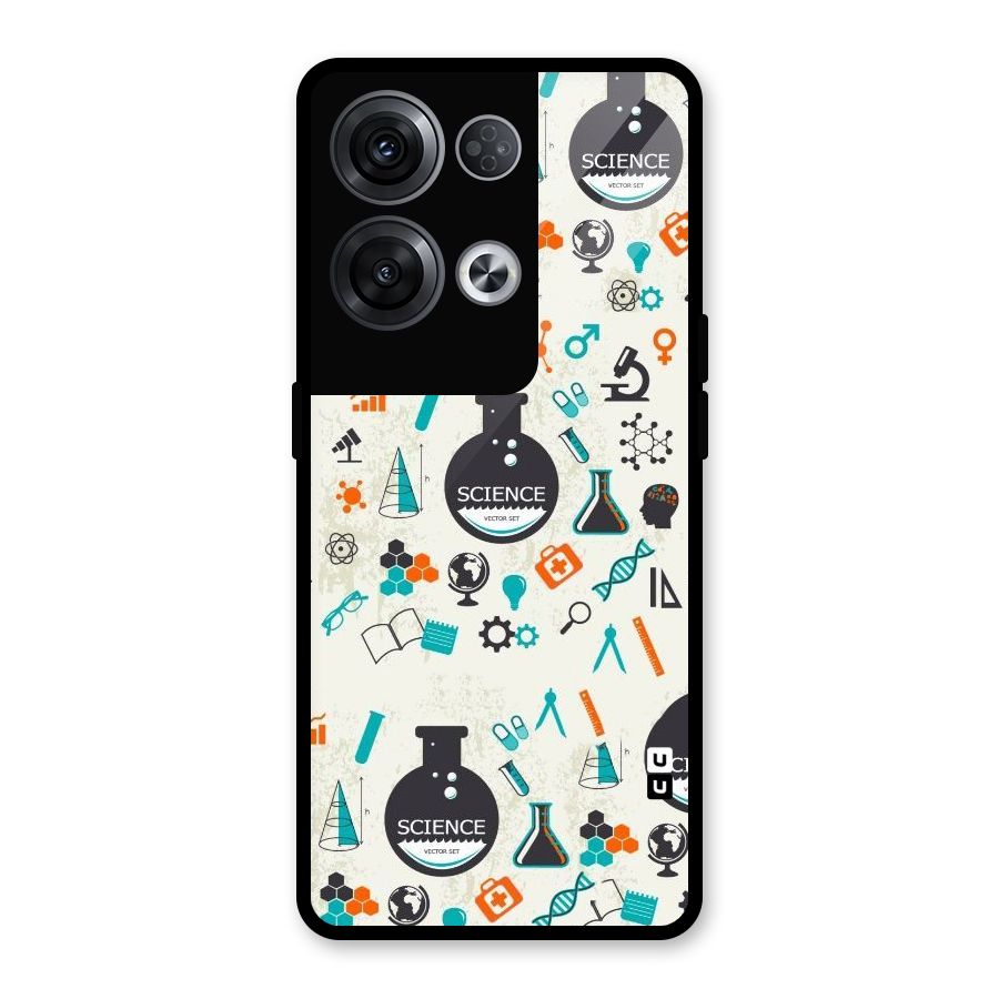 Science Side Glass Back Case for Oppo Reno8 Pro 5G