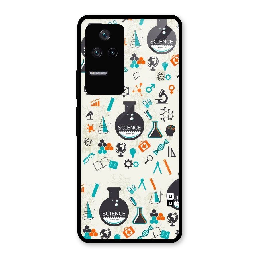 Science Side Glass Back Case for Poco F4 5G