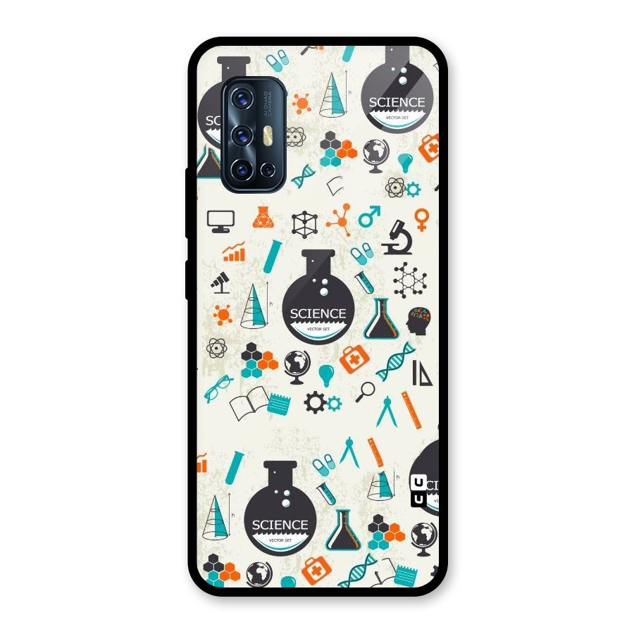 Science Side Glass Back Case for Vivo V17