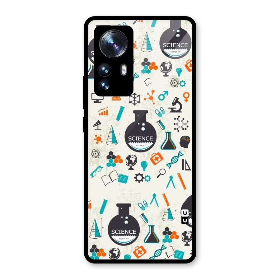 Science Side Glass Back Case for Xiaomi 12 Pro