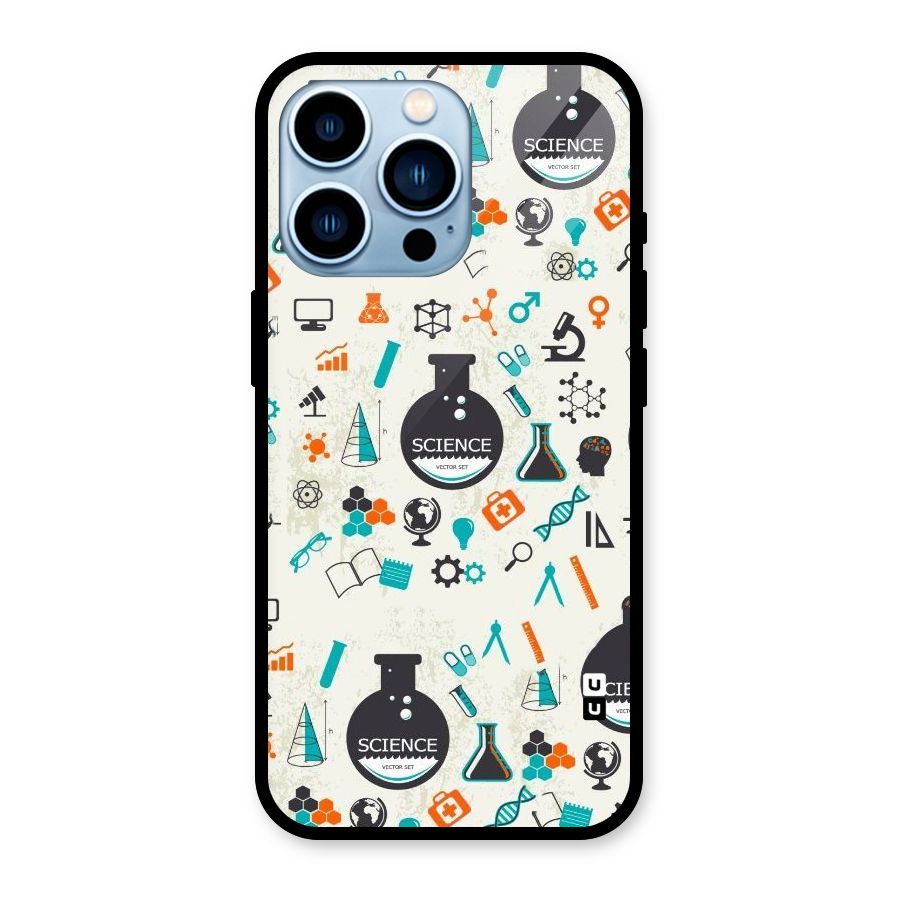 Science Side Glass Back Case for iPhone 13 Pro