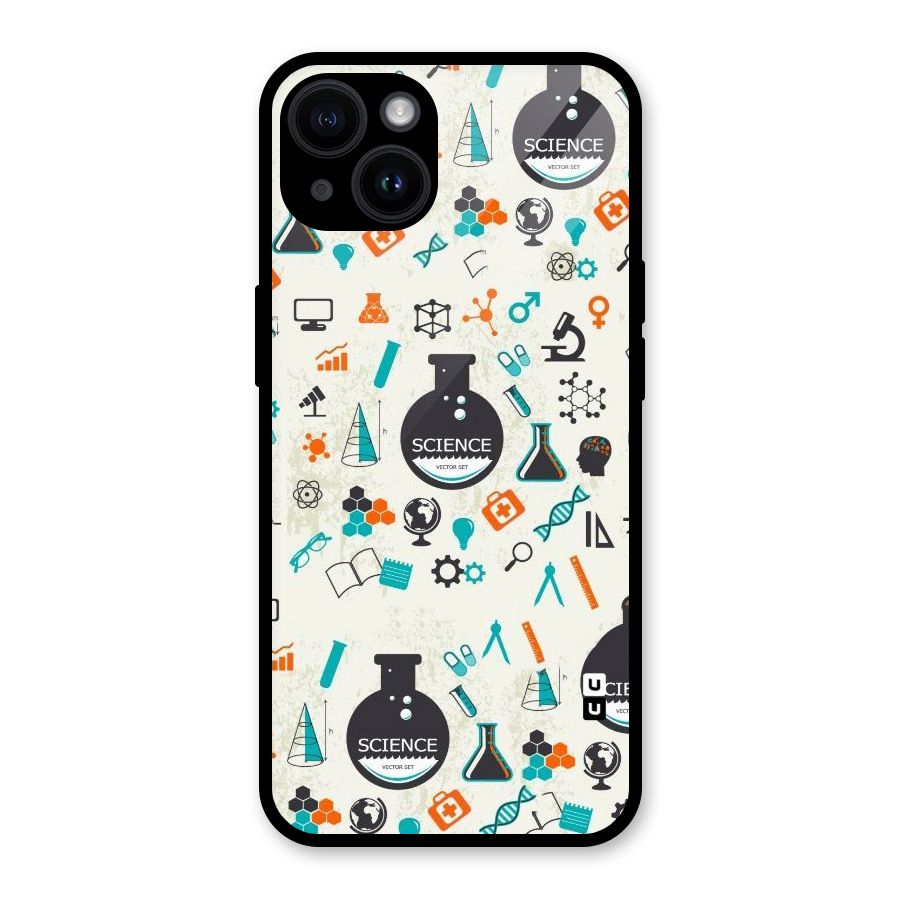 Science Side Glass Back Case for iPhone 14