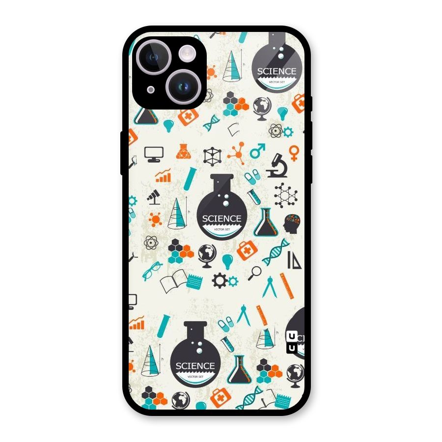Science Side Glass Back Case for iPhone 14 Plus
