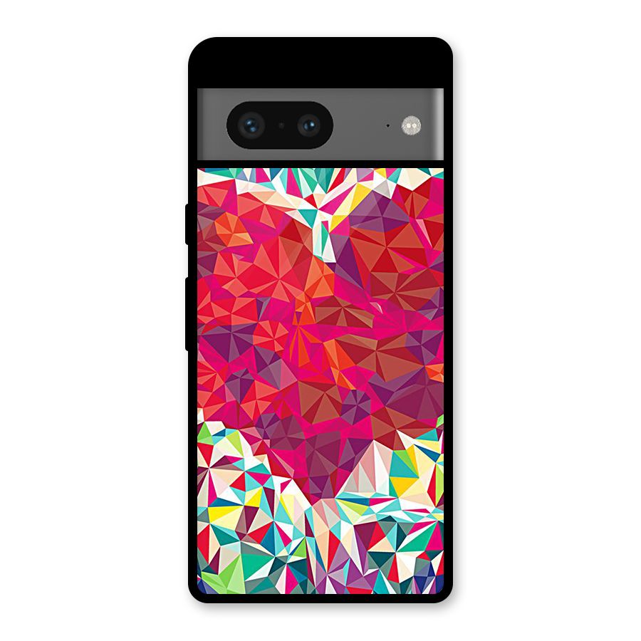 Scrumbled Heart Glass Back Case for Google Pixel 7