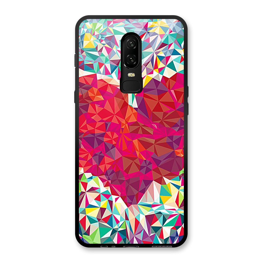 Scrumbled Heart Glass Back Case for OnePlus 6