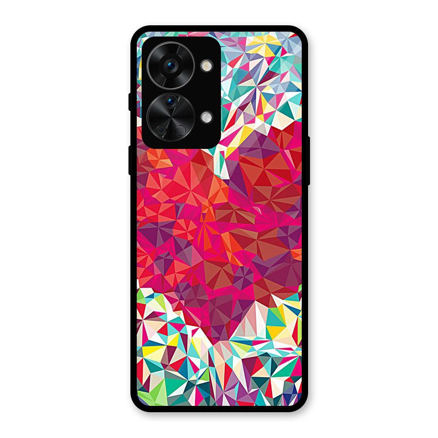Scrumbled Heart Glass Back Case for OnePlus Nord 2T