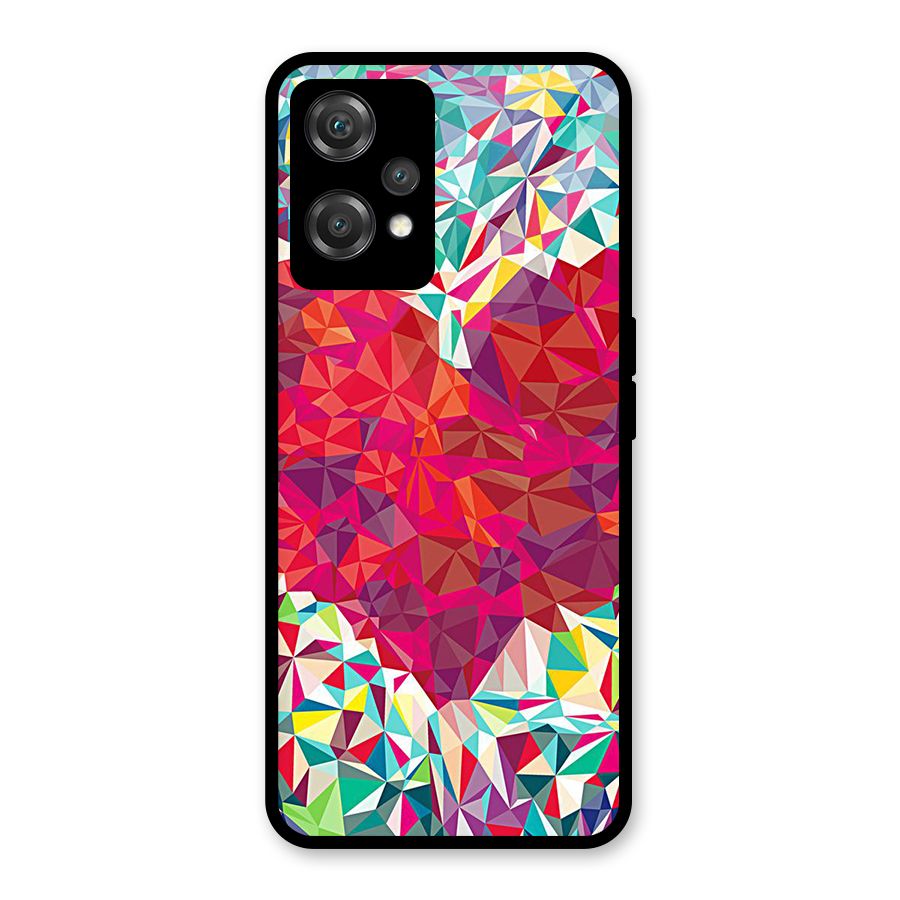 Scrumbled Heart Glass Back Case for OnePlus Nord CE 2 Lite 5G