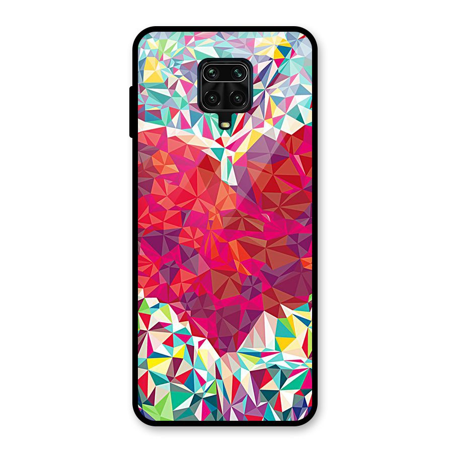 Scrumbled Heart Glass Back Case for Poco M2 Pro