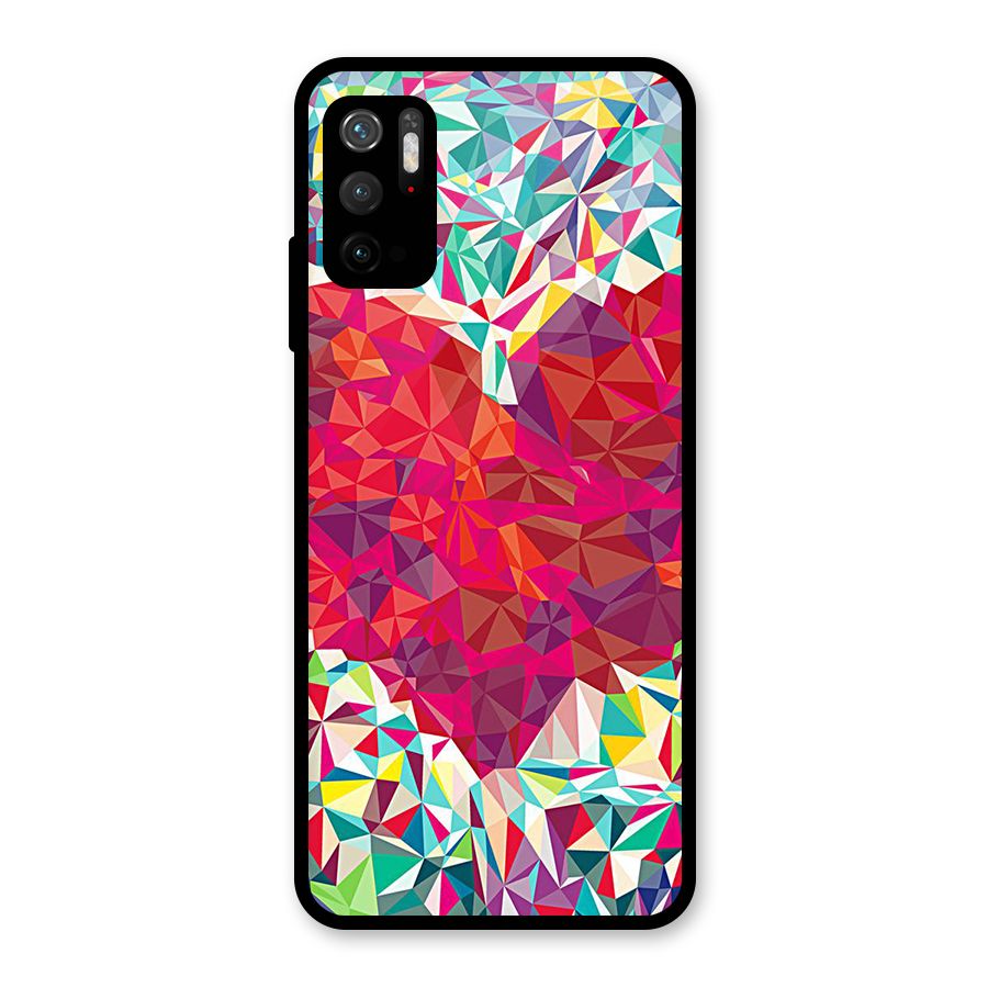 Scrumbled Heart Glass Back Case for Poco M3 Pro 5G