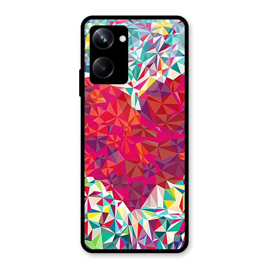 Scrumbled Heart Glass Back Case for Realme 10 Pro