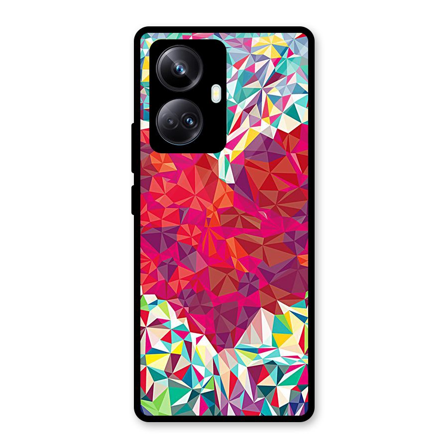 Scrumbled Heart Glass Back Case for Realme 10 Pro Plus