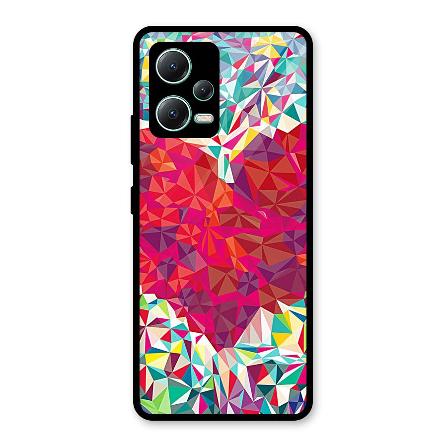 Scrumbled Heart Glass Back Case for Redmi Note 12 5G