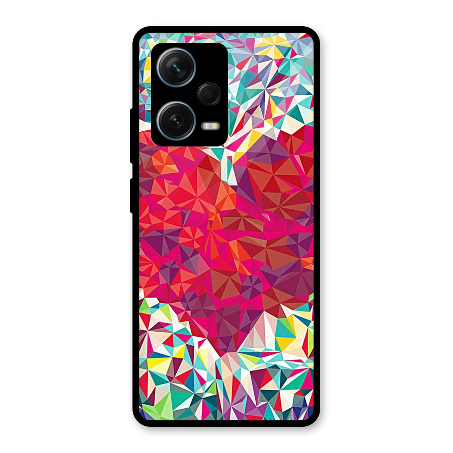 Scrumbled Heart Glass Back Case for Redmi Note 12 Pro Plus 5G
