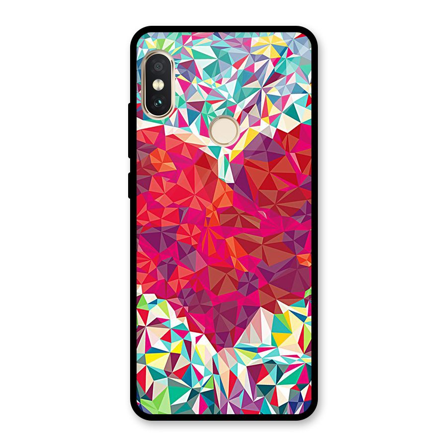 Scrumbled Heart Glass Back Case for Redmi Note 5 Pro