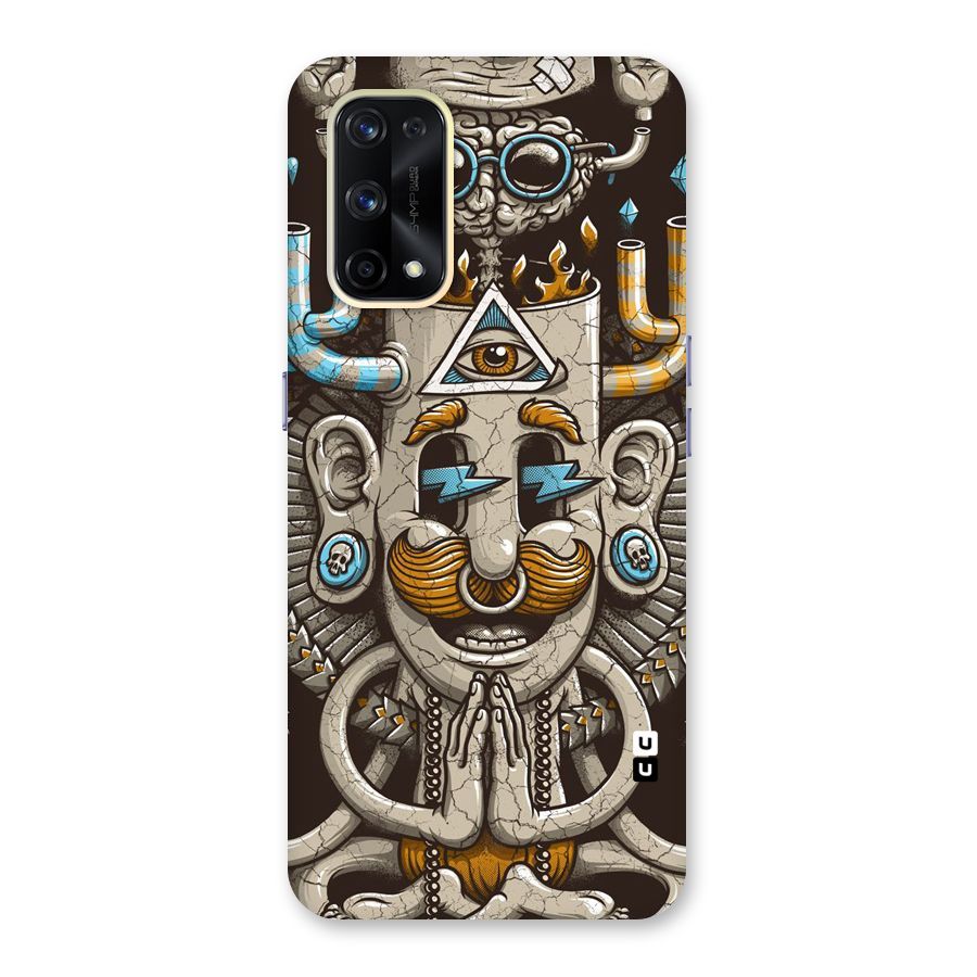 Sculpture Design Glass Back Case for Realme X7 Pro