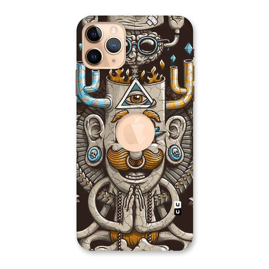 Sculpture Design Back Case for iPhone 11 Pro Max Logo Cut