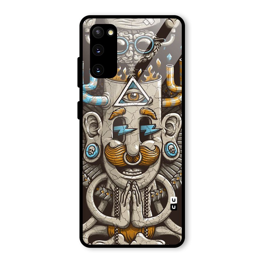 Sculpture Design Glass Back Case for Galaxy S20 FE 5G