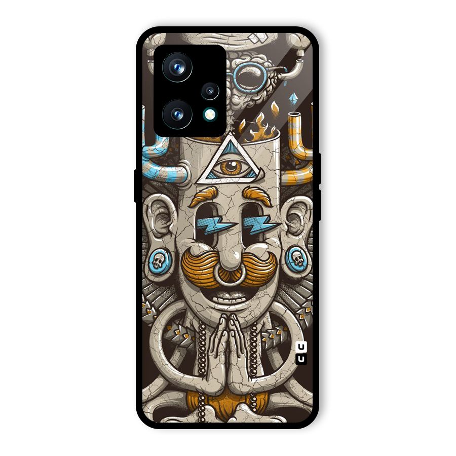 Sculpture Design Glass Back Case for Realme 9 Pro Plus 5G
