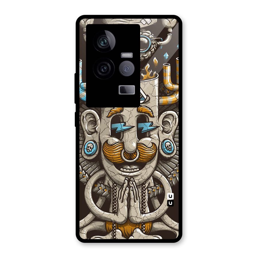 Sculpture Design Glass Back Case for Vivo iQOO 11 5G