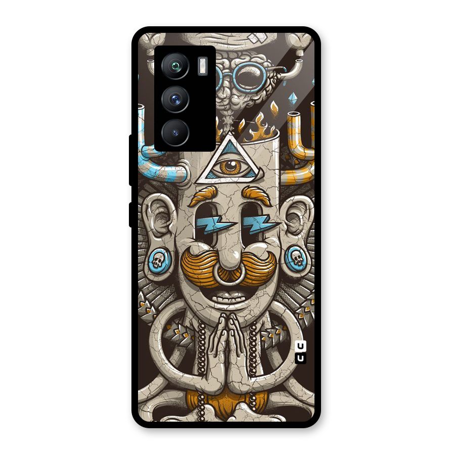 Sculpture Design Glass Back Case for Vivo iQOO 9 SE
