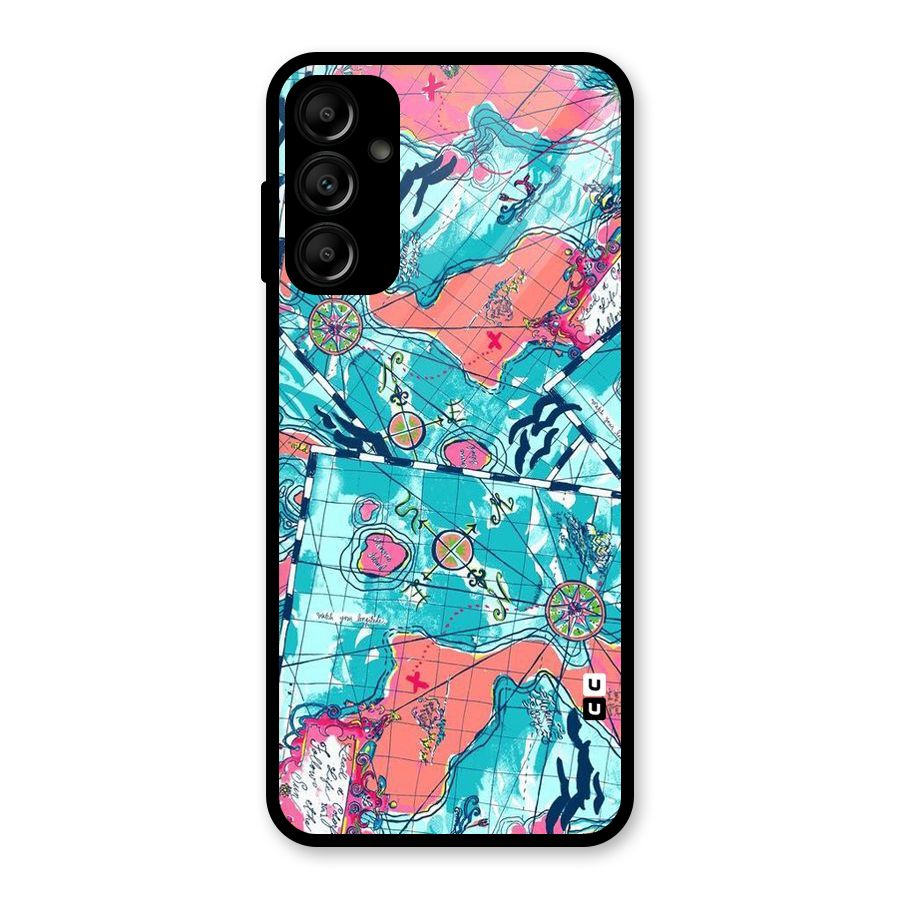 Sea Adventure Glass Back Case for Galaxy A14 5G