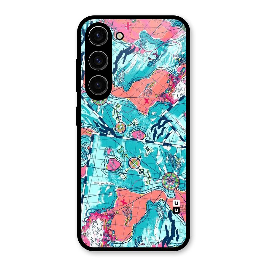 Sea Adventure Glass Back Case for Galaxy S23