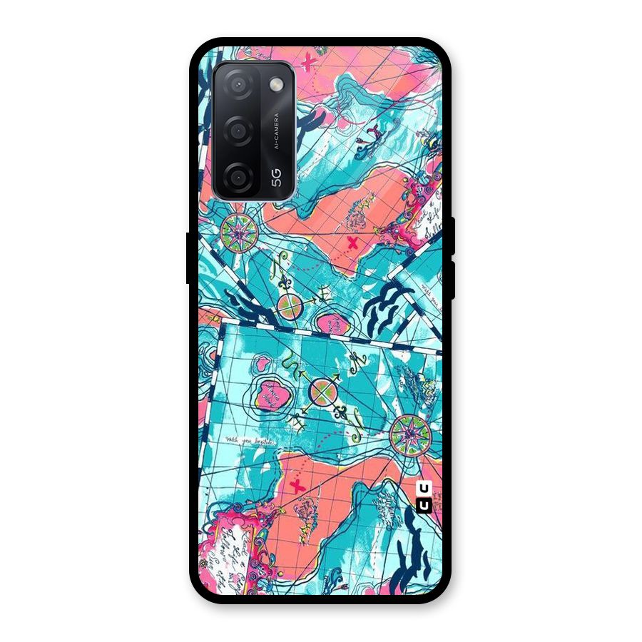 Sea Adventure Glass Back Case for Oppo A53s 5G