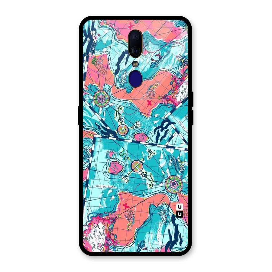 Sea Adventure Glass Back Case for Oppo F11