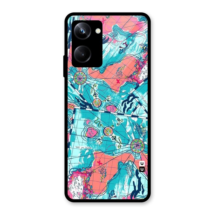 Sea Adventure Glass Back Case for Realme 10 Pro