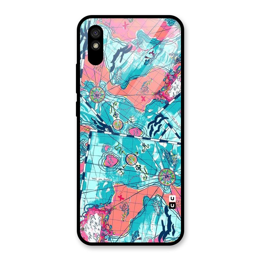 Sea Adventure Glass Back Case for Redmi 9A