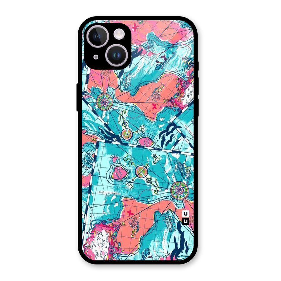 Sea Adventure Glass Back Case for iPhone 14 Plus