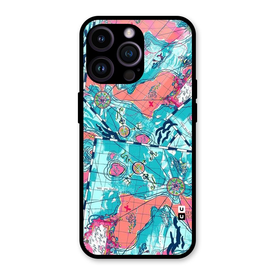 Sea Adventure Glass Back Case for iPhone 14 Pro Max