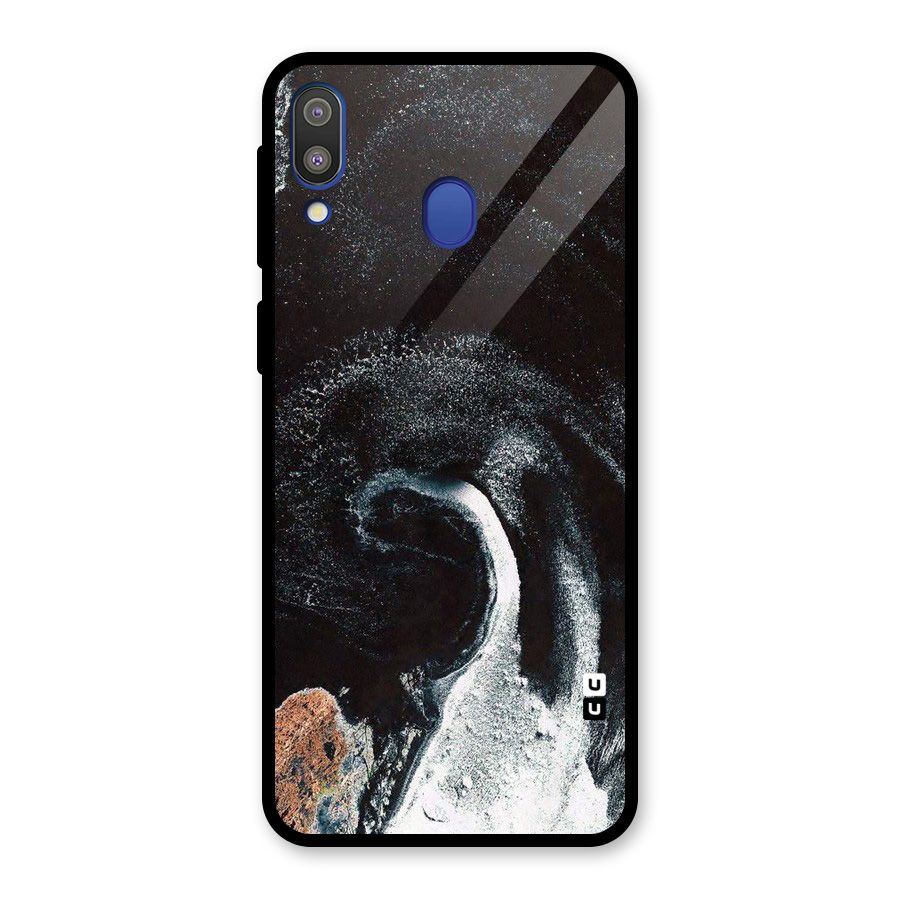Sea Ice Space Art Glass Back Case for Galaxy M20